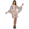 thumbnail image 2 of Moomaya Printed Robe&nbsp;For Women Dressing&nbsp;Gown&nbsp;Short Cotton Summer Bathrobe, 2 of 6