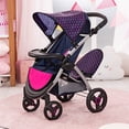 thumbnail image 6 of Bayer Design Twin Star Doll Stroller Blue & Hot Pink Unicorn Theme with Shoulder Bag, 6 of 6
