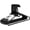 Black, variant on DEILSY White Plastic Hangers for Clothes with Hook for Scarves and Belts - Pack of 10 White Hangers