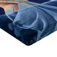 thumbnail image 2 of Ambesonne Zodiac Fitted Sheet, Aquarius Lady with Pail, Full Size, Blue Dark Blue, 2 of 3