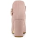 thumbnail image 4 of Botines de tacón alto grueso Allegra K Mujer Rosa Polvo 38, 4 of 7
