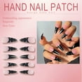 thumbnail image 7 of RAGUPEL 24Pcs Glue on Nails for Women,Hand-Drawn Lines Stiletto Press on Nails,Glossy Design Long Nails,Fake Nails with Designs for Daily Life,Photo Shoots,Dating and Gatherings,Style1, 7 of 7