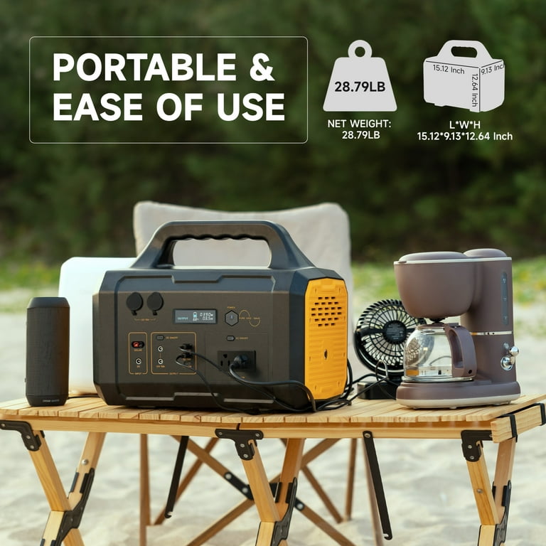 Portable Power Station 1000W 1024wh Lithium Battery, Small Portable  Generator for Home Use Camping Travel Emergency Hunting Outdoor, Large Power  Bank with AC Outlet for Laptop(No Solar Panel) - Walmart.com