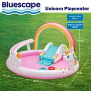 Bluescape Rainbow Unicorn Play Center, Inflatable Pool Game & Toys, Age 2 & Up, Unisex