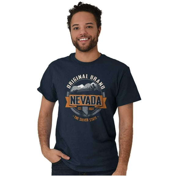 Nevada the Silver State Desert Cool Men's Graphic T Shirt Tees Brisco Brands X