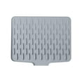 thumbnail image 5 of Silicone Drainage Pad for Countertop | Angled Fast-Drying Mat | Heat-Resistant Protective Surface | Shock-Absorbing Textured | Food-Grade Silicone | 15.6 x 12.6 in, 5 of 5
