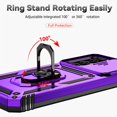 thumbnail image 5 of for Samsung Galaxy A54 5G Case with Slide Camera Cover HD Screen Protector [Military Grade 16ft. Drop Tested] Magnetic Ring Holder Kickstand Protective Phone Case for Samsung Galaxy A54 5G, Purple, 5 of 16