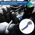 thumbnail image 3 of Palancas de freno y embrague cortas y largas Unique Bargains para Suzuki GSXR150 2017-2020, palanca de freno ajustable de motocicleta, aleación de aluminio, cabeza de titanio, mango azul, 3 of 6