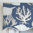 thumbnail image 5 of RLF Home 100% Cotton Seascape Provance  Fully lined Windows Rod Pocket Valance 50" x 15"  Blue, 5 of 6