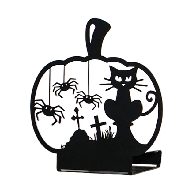 Halloween Candleholder Ironwork For & Home Display Decorative Object Solar Abstract Decorative Objects Easter Centerpieces for Tables Outdoor Yard Statues And Sculptures Sub Ornament Pole Statue