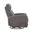 thumbnail image 5 of OakvillePark Bramblecrest Leather Match Swivel Glider Reclining Chair, Mocha, 5 of 14
