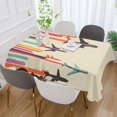 thumbnail image 2 of Yayeee Tablecloths for Rectangular Tables 54 x 72 inch Party Table Cover, Flying Planes, 2 of 6