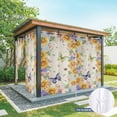 thumbnail image 6 of Outdoor Curtains for Patio Waterproof, Watercolor Flowers Outdoor Privacy Panels Grommet, Spring Sunflowers Daisy Butterflies Beige Blackout Outside Curtains for Porch/Cabana 54"x108", 1 Panel, 6 of 8