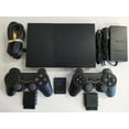 thumbnail image 2 of Pre-Owned Sony Playstation 2 PS2 Slim console with 2 BRAND NEW Controllers (Refurbished: Good) E, 2 of 2