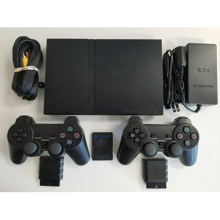 Sony Playstation 2 PS2 Slim console with 2 Wireless Controllers (Used) E