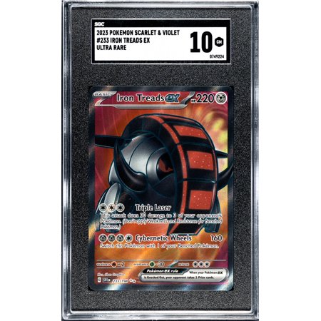 2023 Pokemon Scarlet & Violet Ultra Rare Iron Treads ex #233 SGC 10