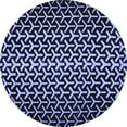 thumbnail image 1 of Ahgly Company Indoor Round Abstract Blue Modern Area Rugs, 7' Round, 1 of 4