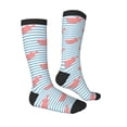 thumbnail image 3 of Fotbe Party Shark Cute print Women's Men's Novelty Crew Socks Cotton Socks Knee High Socks for Walking,Running,Nurses,Pregnancy, 3 of 9