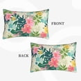 thumbnail image 4 of Bingfone Tropical Flowers Standard Size Pillowcase, Long Staple Pure Cotton Envelope Closure Pillow Cover,20"X30", 4 of 9