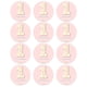 thumbnail image 1 of Pegatinas de cumpleaños de 1 año para niño y niña, decoraciones para fiesta de primer cumpleaños, conjunto de fiesta de Baby Shower azul y rosa, decoración de fiesta de aniversario para niños, 1 of 4