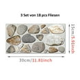 thumbnail image 2 of Seamless Interlocking Marble Mosaic Tiles, Unique Design Versatile Excellence for Shower Floors Bathroom Decor, 2 of 5