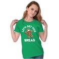 thumbnail image 3 of Xmas Let's Get this Bread Gingerbread Womens Fitted Plus Size Graphic Tee Brisco Brands 3X, 3 of 5
