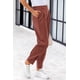 thumbnail image 3 of Pantalones PRETTYGARDEN Casual de Negocios de Cintura Alta Color Rojo Óxido XXL, 3 of 9
