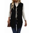 thumbnail image 2 of Gilets en Velours Côtelé pour Femmes, Gilet Sans Manches à Boutons, Veste Décontractée, 2 of 9