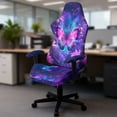 thumbnail image 5 of Whosucclay Butterfly Daisy Galaxy Print Gaming Chair Cover with Armrests Elastic Breathable Computer Chair Slipcover Washable for Scratch & Stain Protection Office Chairs Covers, 5 of 8