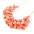 thumbnail image 3 of Women Plastic Bead Metal Beach Style Drop Neck Decor Necklace Earring Set Coral, 3 of 3