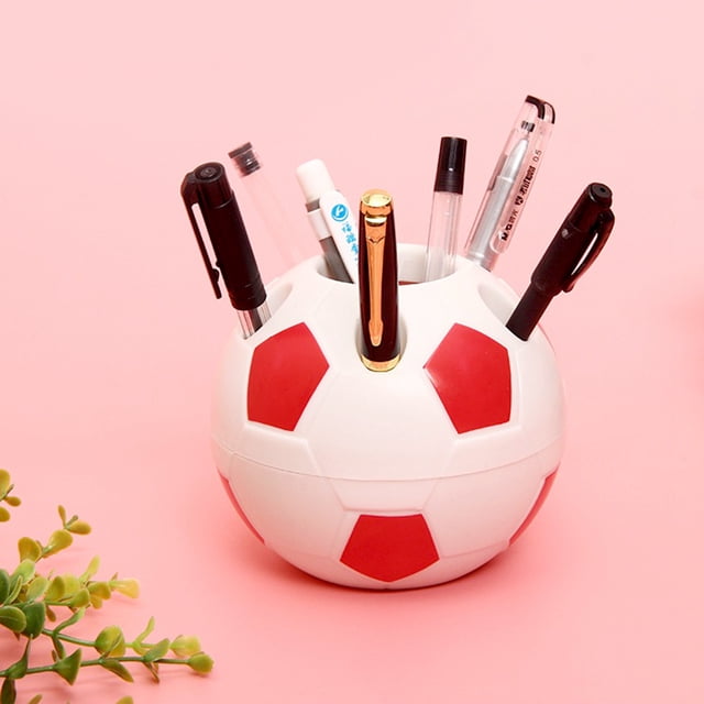 Multifunction Football Pen Holder Toothbrush Container Creative School Office Organizer Kids Gift