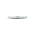 thumbnail image 2 of 14kt White Gold Womens Round Diamond Twist Stackable Band Ring 1/12 Cttw, 2 of 4