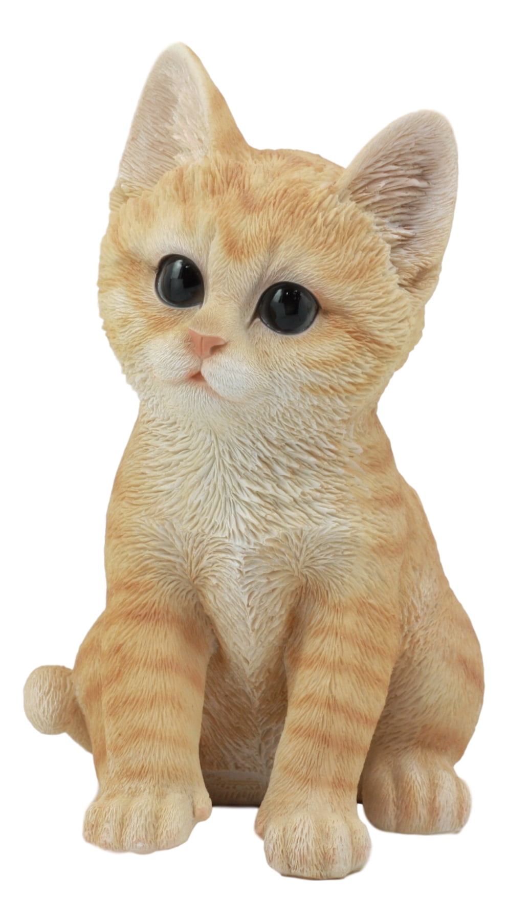 orange tabby cat statue