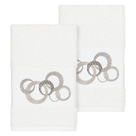 Linum Home Textiles Annabelle Turkish Cotton Embellished Hand Towel