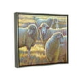 thumbnail image 3 of Sheep Herd Grazing Grassland Animals & Insects Painting Luster Gray Framed Art Print Wall Art, 3 of 6