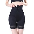 thumbnail image 2 of SWSMCLT Women's Seamless Waist Trainer Firm Compression Body Shaper Shorts Butt Lifter Shapewear Tummy Control Faja Shorts Underwear Postpartum Thigh Slimmer High Waist Cincher Black X-Small, 2 of 5