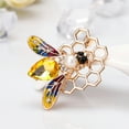 thumbnail image 4 of 1pc Fashion Bee Brooch Oil Drop Design Womens Insect Jewelry Stylish Corsage Pin, 4 of 4
