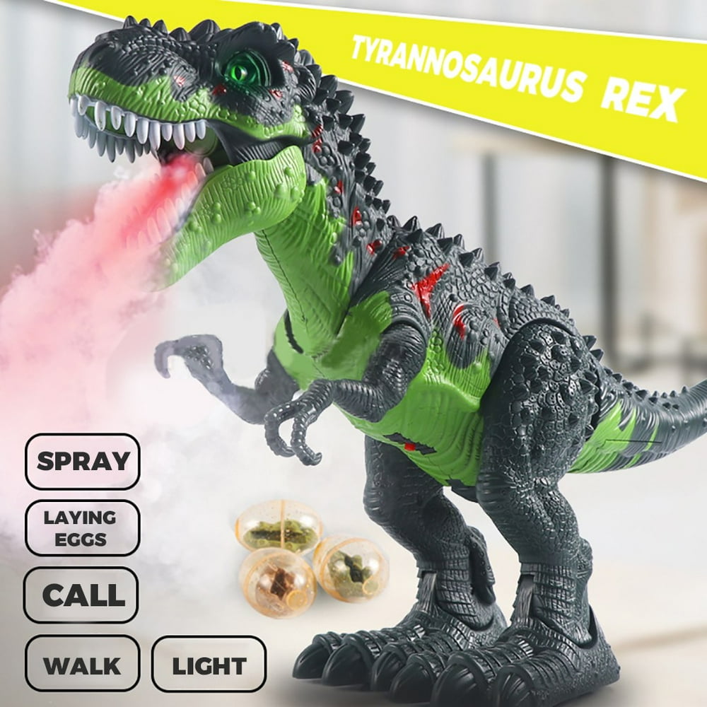 Siaonvr Remote Control Walking Dinosaur Toy Simulation Dinosaur Spray
