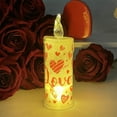 thumbnail image 4 of Steadline Valentine's Day LED Electronic Candle - Romantic Flameless Wax Light - Battery Operated Table Decor - Safe Home Decoration Gift, 4 of 6