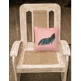 thumbnail image 2 of Carolines Treasures BB7833PW1414 Sumatra Chicken Pink Check Fabric Decorative Pillow, 14 x 14 in., 2 of 2