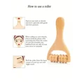 thumbnail image 4 of Manual Handheld Roller Massager Professional Wooden Body Massage Tool for Shoulders, Face, Thighs, Back, Hands Style A, 4 of 6