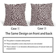 thumbnail image 6 of Dark Brown and White Pillow Covers 18x18 Inch Set of 2 Modern Leopard Print Outdoor Decorative Throw Pillows Animal Spots Rustic Farmhouse Pillowcases Cotton Linen Cushion Covers for Couch Home Decor, 6 of 6