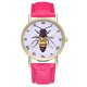 thumbnail image 1 of Reloj de cuero de insecto de abeja de la vendimia para mujeres Reloj de hombre Ideas de regalo zhoulianfa Mirar, 1 of 6