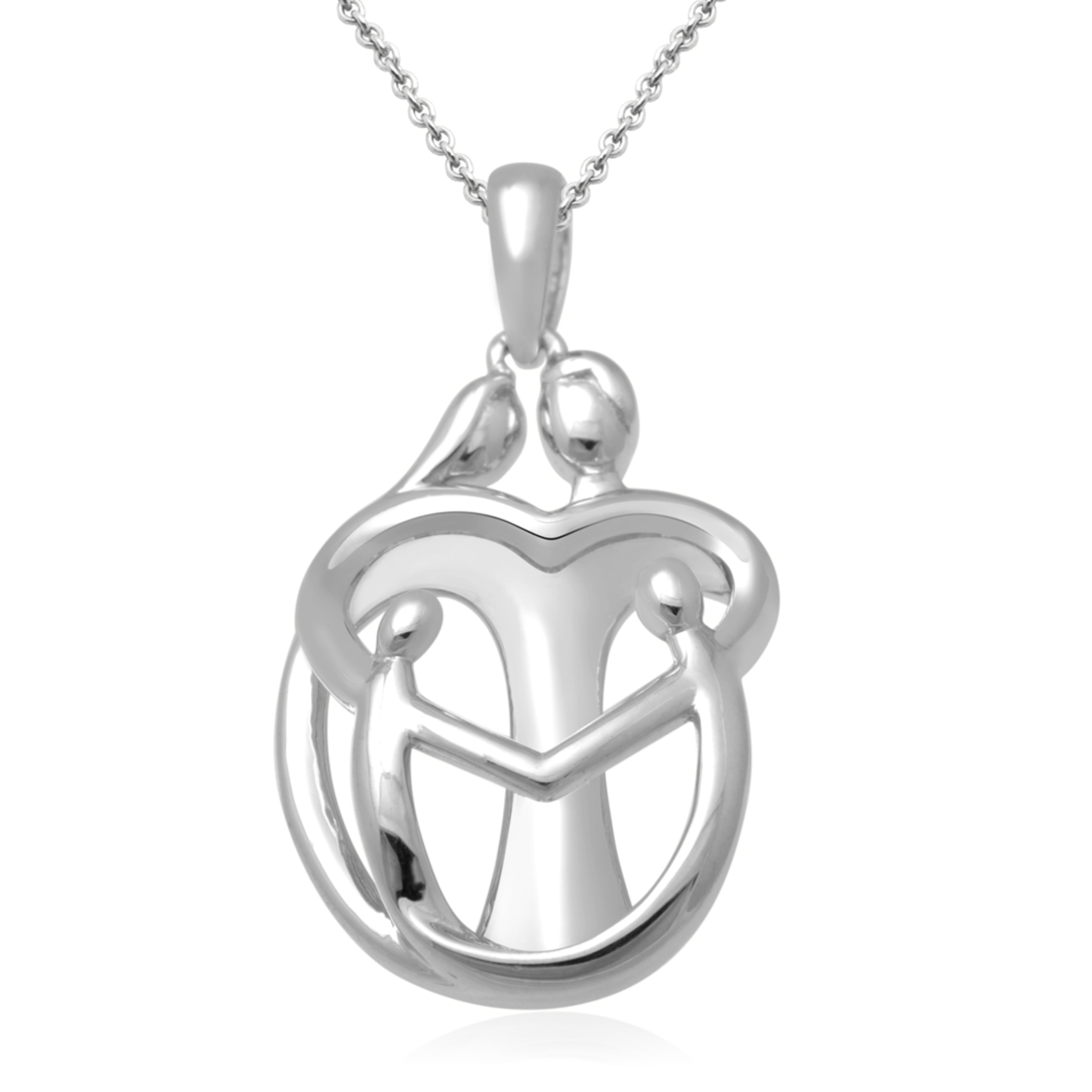 Details about   Heart Pendant in Sterling Silver with Chain 