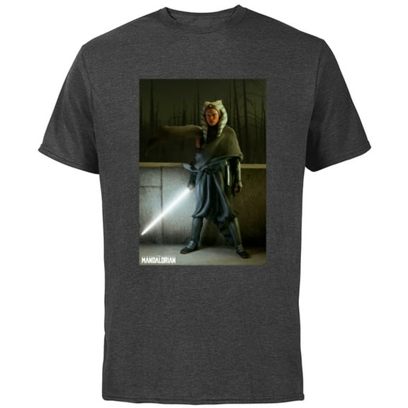 Star Wars The Mandalorian Ahsoka Tano - Short Sleeve Cotton T-Shirt for Adults - Customized-Charcoal