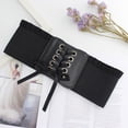thumbnail image 4 of Kripyery Waist Band Elastic Super-wide Women Lace Design Retro Waist Belt for Holiday, 4 of 8