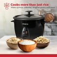 thumbnail image 3 of Holstein Housewares 16-Cup (Cooked) 8-Cup (Uncooked)  Electric Rice Cooker, Black - Nonstick Interior, 3 of 10
