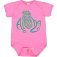 thumbnail image 3 of Inktastic Aloha- with Multicolor Teal Pineapple Boys or Girls Baby Bodysuit, 3 of 5