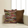 thumbnail image 7 of LR Home Nomad 26" x 26" Rainbow Textured Stripe Decorative Throw Pillow, 7 of 7