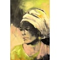 thumbnail image 2 of Eaton, Winnie 11x14 Gold Ornate Wood Framed with Double Matting Museum Art Print Titled - Lady in Green, 2 of 4